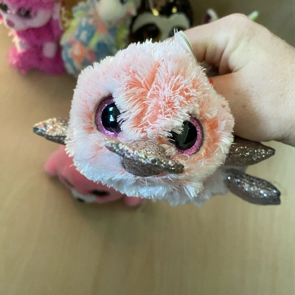 Lot of Ty Beanie Boos Collectibles Plush Sequin Set of 6 Sloth Unicorn Llama Dog